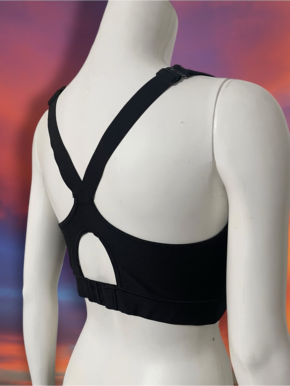 Under Armour Black Supportive High-Impact Sports Bra 36DD Style #1311821 View 6